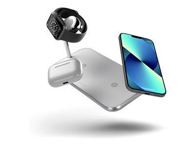Dual + Watch - Wireless charging stand - white