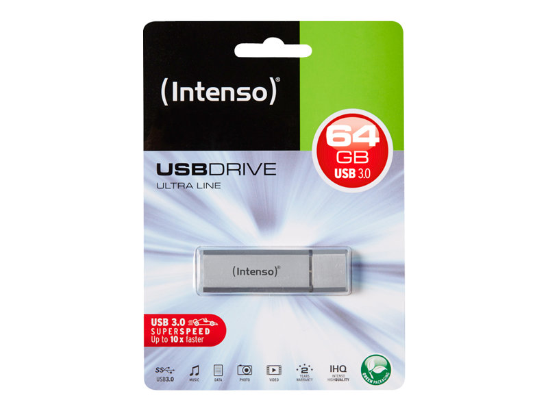 Intenso Ultra Line 64GB USB 3.0 Sølv