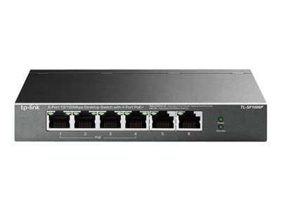 TP-LINK 6P 100Mbps DesktopSwitch 4P PoE+
