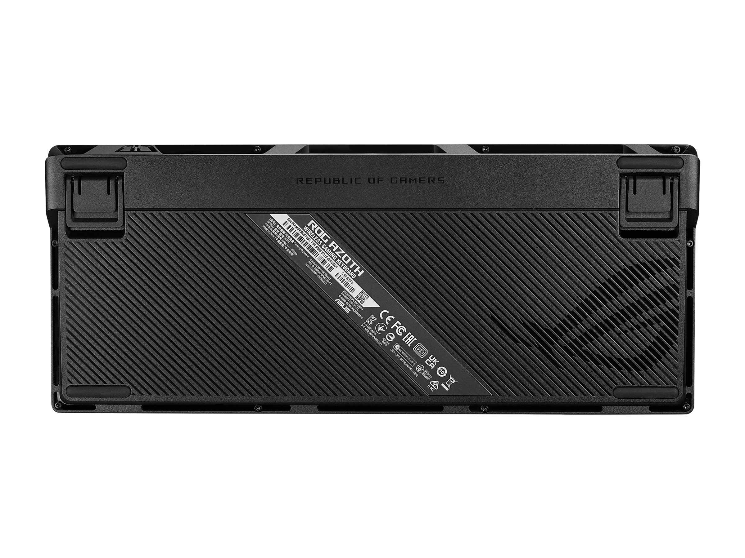 ASUS ROG Azoth keyboard with OLED display gun metal Input Product shot Top 79050