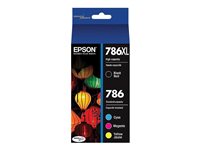 Epson DuraBrite Multi-Pack Ink Cartridge - Black/Color- T786XL-BCS