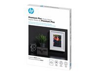 HP Premium Plus - Glossy - 11.5 mil - 5 in x 7 in - 300 g/m² - 80 lbs - 60 sheet(s) photo paper - for ENVY 5055; ENVY Inspire 7255, 79XX; Officejet 5255; Photosmart B110, Wireless B110