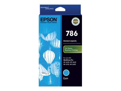 Epson 786 cyan original ink Product shot Front 79200