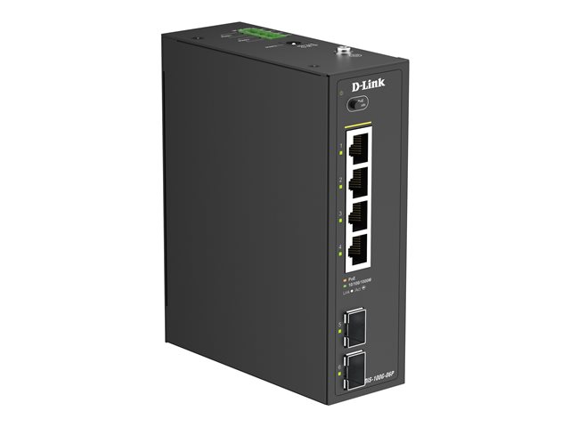 D-Link DIS 100G-06P - switch - industrial - 4 port