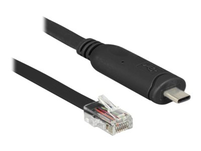 DELOCK Adapter USB2.0/C St > Seriell RS232 RJ45 St 2.0m schw - 63912