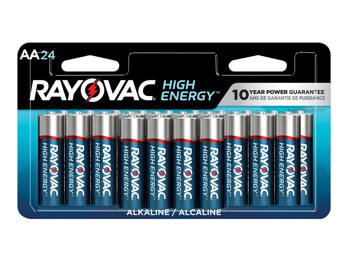 Rayovac Alkaline Batteries - AA - 24's