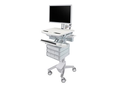 Ergotron StyleView Cart with HD Pivot, 7 Drawers (1+3x2)
