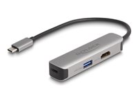 Delock USB Type-C™ Adapter to HDMI 4K 60 Hz with USB Type-A and USB Type-C™ Data + PD 92 W