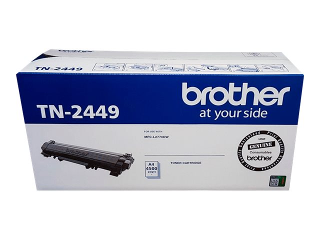 Brother TN-2449 Super High Yield black original toner Package view Front 80430