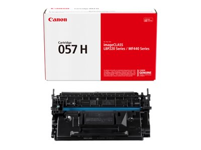 Canon 057 H high capacity black original toner Product shot Front 79200