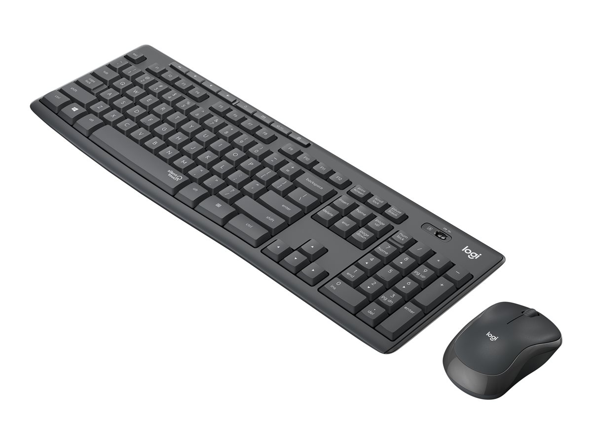 Logitech MK295 Silent - klávesnice a sada myši - maďarská - grafit Vstupní zařízení – foto 2
