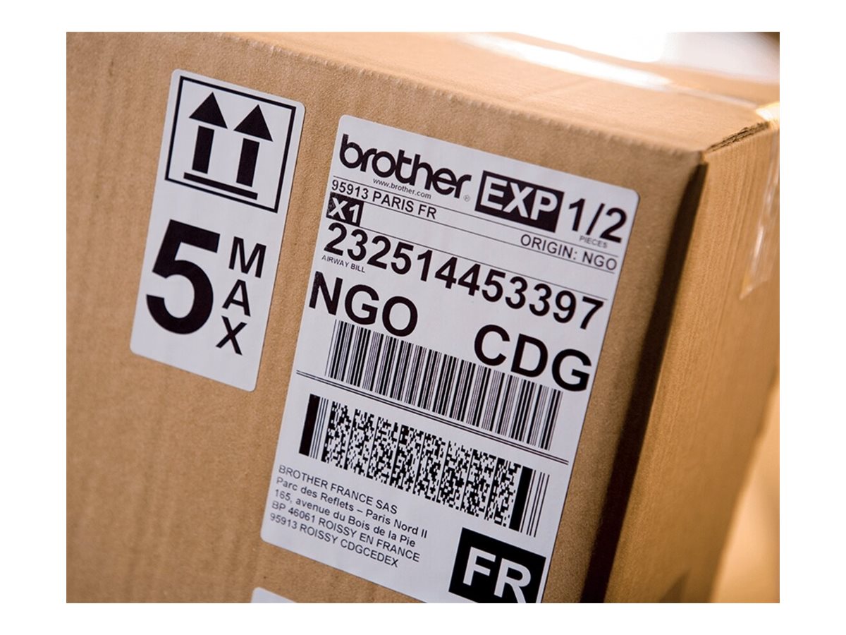 An image of Brother QL-1110NWBc - label printer - B/W - direct thermal
