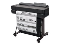 HP DesignJet T650 - 24 stor-format printer - farve - blækprinter - Rulle A1 (61,0 cm x 91,4 m) - 2400 x 1200 dpi - op til 0.43 min./side (mono) / op til 0.43 min./side (farve) - kapacitet: 1 rulle - Gigabit LAN, USB 2.0, Wi-Fi(n) - skærer
