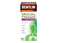Benylin Extra Strength Mucus & Phlegm Plus Cough Control Syrup - 250ml