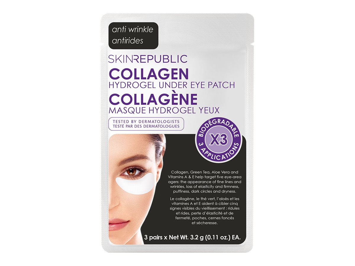 Skin Republic Collagen Hydrogel Under Eye Patch - 3 pairs