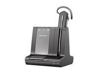 HP Poly Savi 8240 Office - Savi 8200 series - headset - on-ear - convertible - DECT / Bluetooth - wireless - USB-A via Bluetooth adapter - black - Zoom Certified