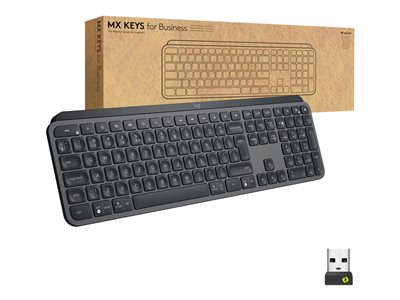 Logitech MX Keys Wireless Keyboard - keyboard - low profile - pale