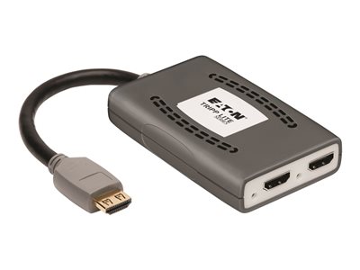 Tripp Lite HDMI Splitter 2-Port 4K @60Hz HDMI 4:4:4 HDR USB Powered TAA Multi-Resolution Support, USB Powered