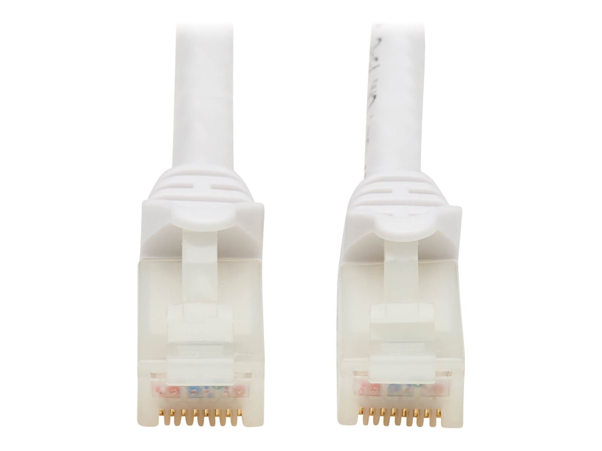 Eaton Tripp Lite Series Safe-IT Cat6a 10G Snagless Antibacterial UTP Ethernet Cable (RJ45 M/M), PoE, White, 3 ft. (0.91 m)