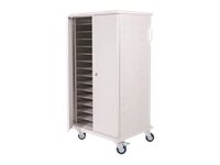 Storage & charging trolley for up to 15 laptops/30 netbooks- Chromebooks- or tablets. – Compucharge