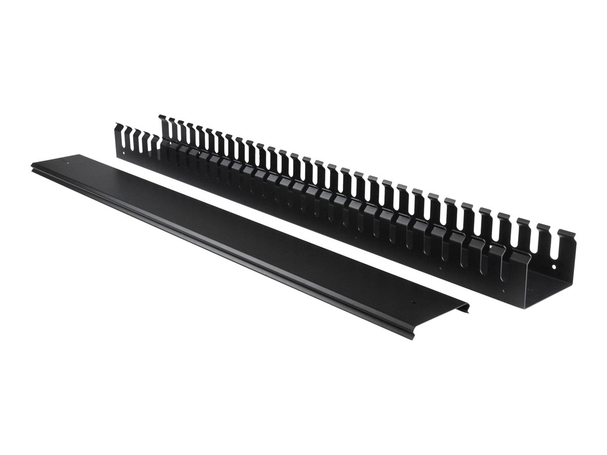 StarTech.com Vertical Cable Organizer with Finger Ducts - Vertical Cable Management Panel - Rack-Mount Cable Raceway - 0U - 6 ft. (CMVER40UF) - kabelový organizér - 40U – foto 2