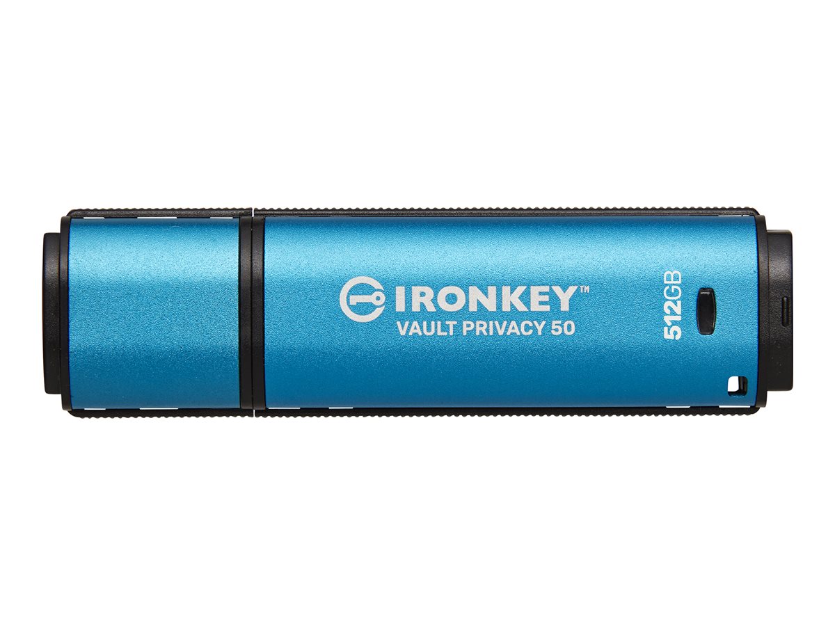KINGSTON 512GB IronKey Vault Privacy 50 AES-256 Encrypted FIPS 197
