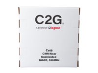 C2G 1000ft (304.8m) TAA-Compliant Cat6 Bulk Unshielded (UTP) Ethernet Network Cable with Solid Cond