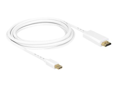 DELOCK Displayport Kabel mini DP -> HDMI St/St 3.00m weiß