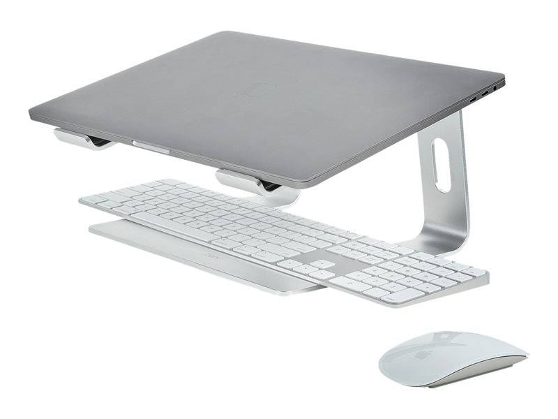 Support Holder gris pour Mac Air, Pro, iPad et autres ordinateurs portables  11-17 pouces ordinateur portable, adapté de refroidissement en aluminium