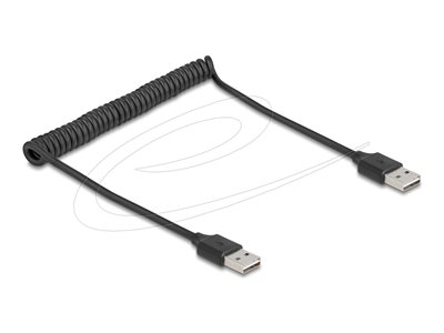 Delock Spiralkabel EASY-USB 2.0 Typ-A Stecker zu EASY-USB