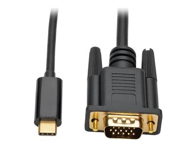 Tripp Lite USB C to VGA Adapter Cable Converter 1080p M/M USB Type C to VGA, USB-C, USB Type-C 6ft 6'