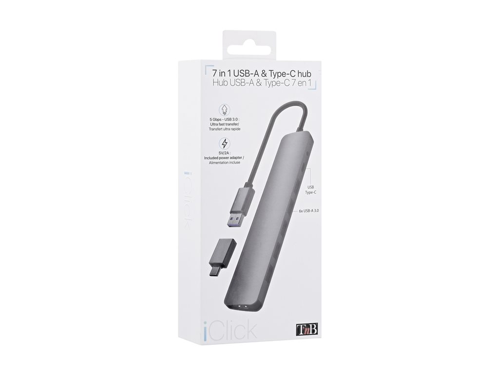 TNB Selfpowered 7Port USB Hub Refined