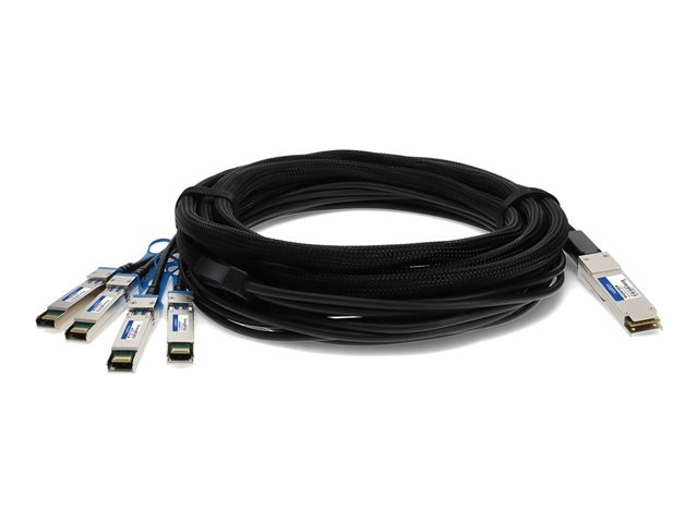 AddOn - Câble d'attache directe 40GBase - Conformité TAA - SFP+ pour QSFP+ 
