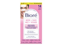 Bioré Deep Cleansing Pore Strips Combo for Face & Nose - 14 strips
