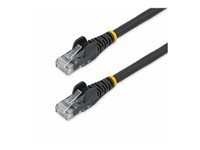 StarTech.com 30ft (9m) LSZH CAT6 Ethernet Cable, 10 Gigabit Snagless RJ45 100W PoE Patch Cord, CAT 6 10GbE UTP Network Cable w/Strain Relief, Black/Fluke Tested/ETL/Low Smoke Zero Halogen - Category 6, 24AWG (N6LPATCH30BK)