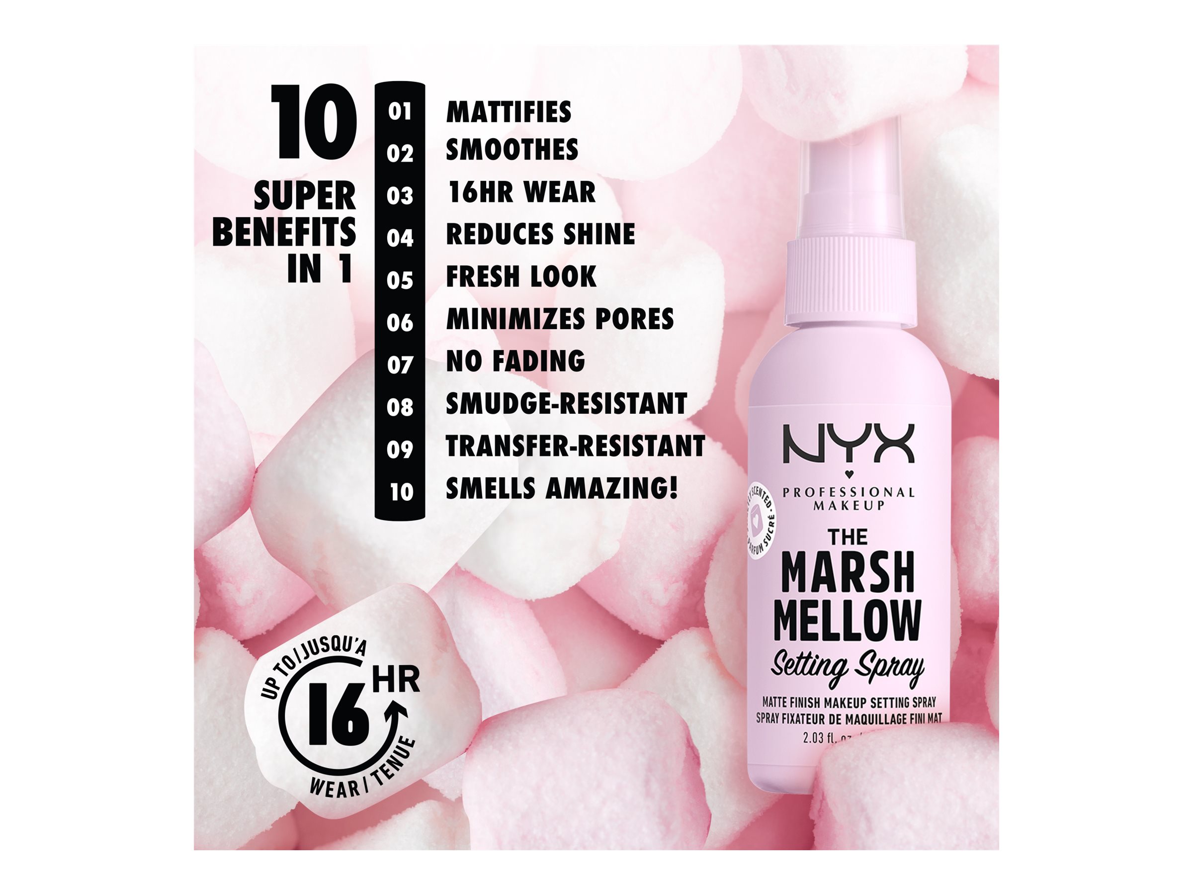 NYX Professional Makeup The Marshmallow Setting Spray 60ml