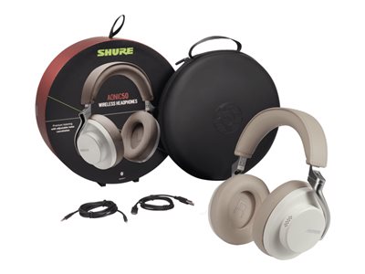 Shure AONIC 50 Headphones with mic full size Bluetooth wireless, wired 