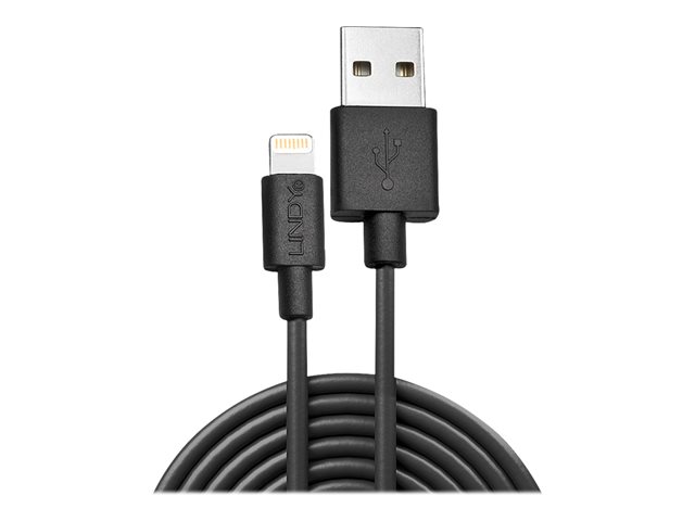 LINDY 3m USB to Lightning Cable black
