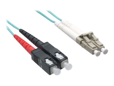 Axiom LC-SC Multimode Duplex OM3 50/125 Fiber Optic Cable