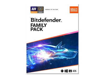 BitDefender Family Pack 2020 Subscription license (2 years) up to 15 devices per household 