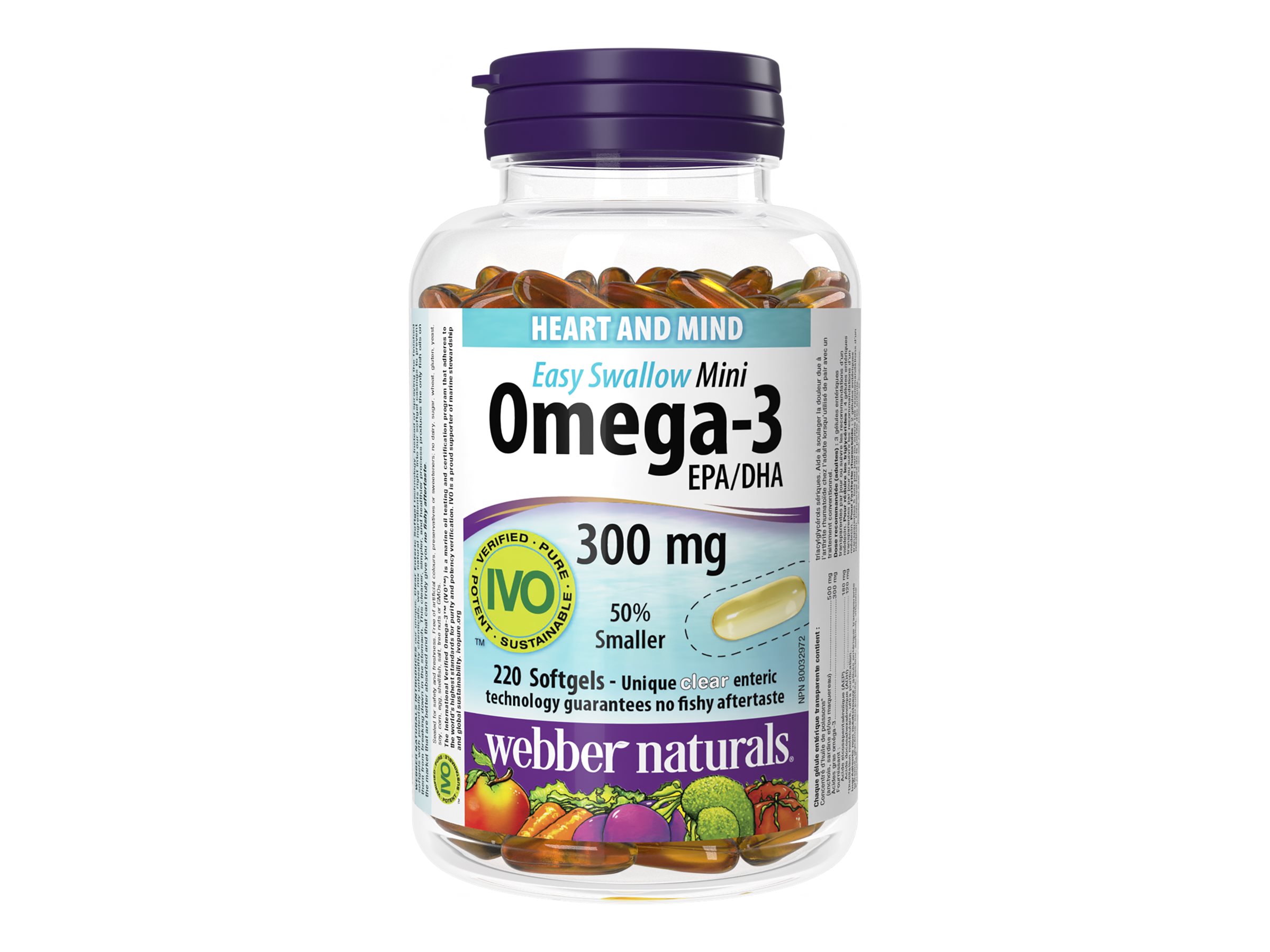 ber Naturals Mini Omega3 Softgels 300mg 220's