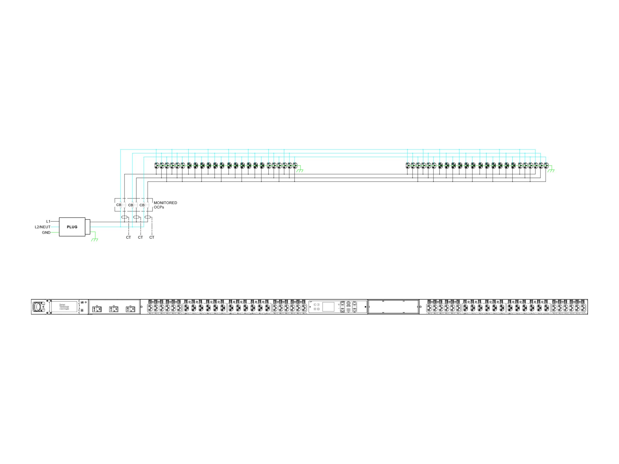 Server Technology PRO4X Smart PDU C4S48RA-EPBE2FD7