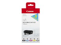 Canon PGI-9 PBK/C/M/Y/GY Multi-Pack - 5-pack - grey, yellow, cyan, magenta, photo black - original - ink tank
