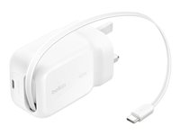 Belkin UltraCharge power adapter - retractable GAN - USB-C - 45 Watt