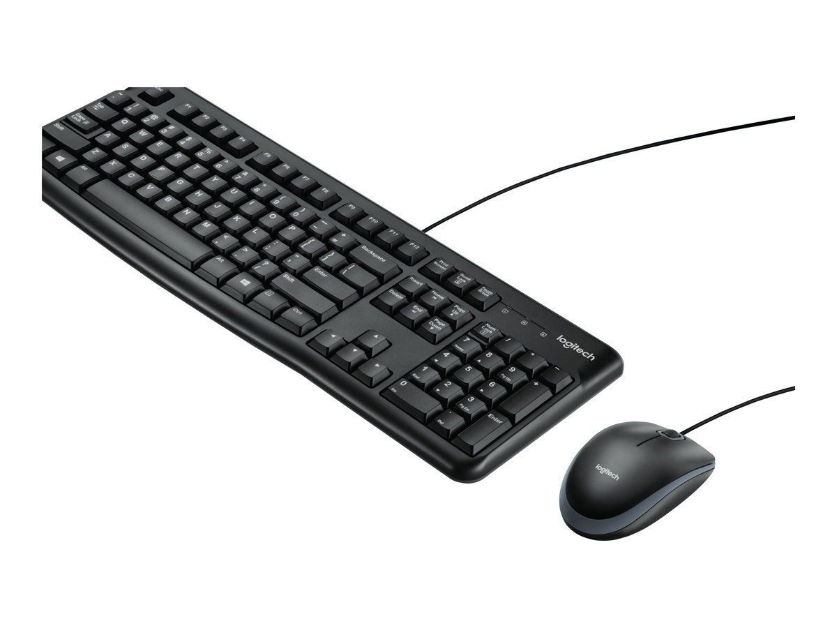 Logitech Desktop MK120 - klávesnice a sada myši - německá Vstupní zařízení