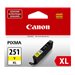 thumbnail interactive-video image 1 of Compatible Canon CLI-251XL Yellow Ink Tank – High Yield – For Pixma MG6620, MX922, MG6420 1 of 3