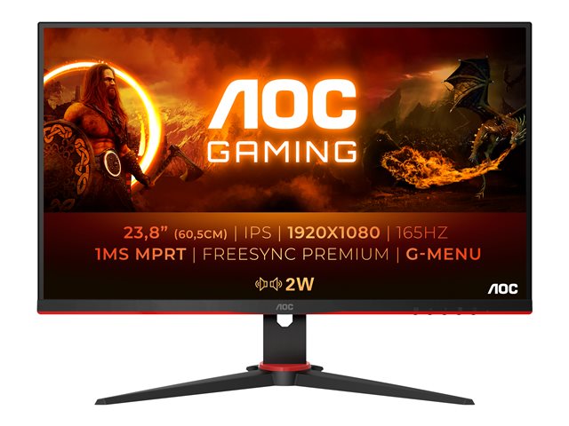 24G2SPAE/BK - AOC Gaming 24G2SPAE/BK - G2 Series - LED monitor - Full ...