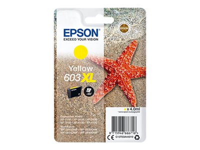 EPSON Singlepack Yellow 603XL Ink - C13T03A44020