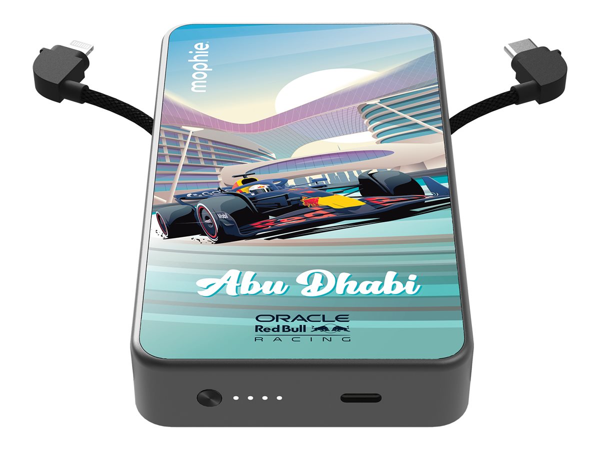 mophie powerstation Plus, Oracle Red Bull Racing Limited Edition: Abu Dhabi, power bank, Lightning, USB-C, 30 watt