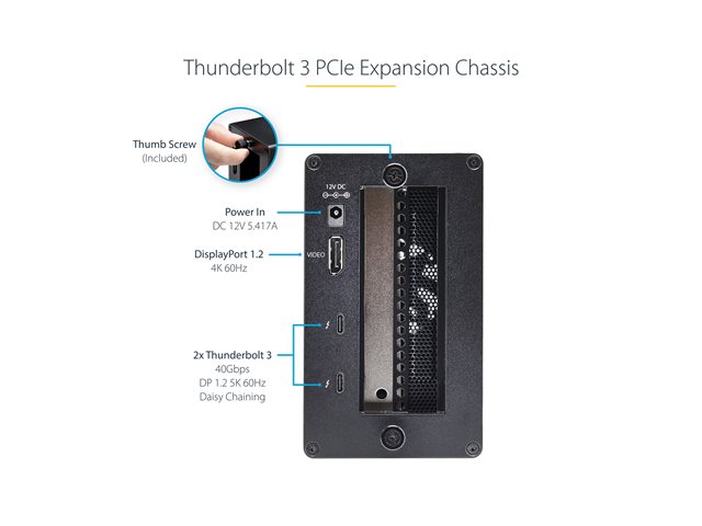 StarTech .com Chassis d'extension Thunderbolt 3 vers PCIe x16